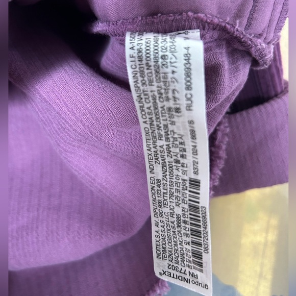 Zara Purple Corduroy Shacket - Picture 4 of 4